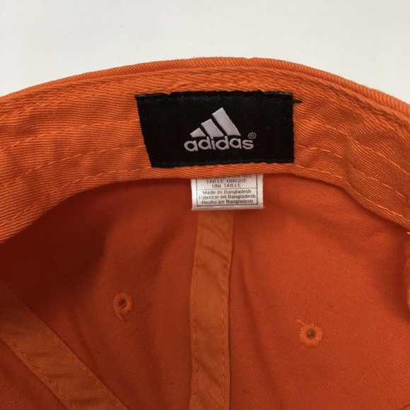 Bowling Green Falcons Baseball Cap Orange Embroidered Adidas OSFM Strap Back Hat - Picture 10 of 12